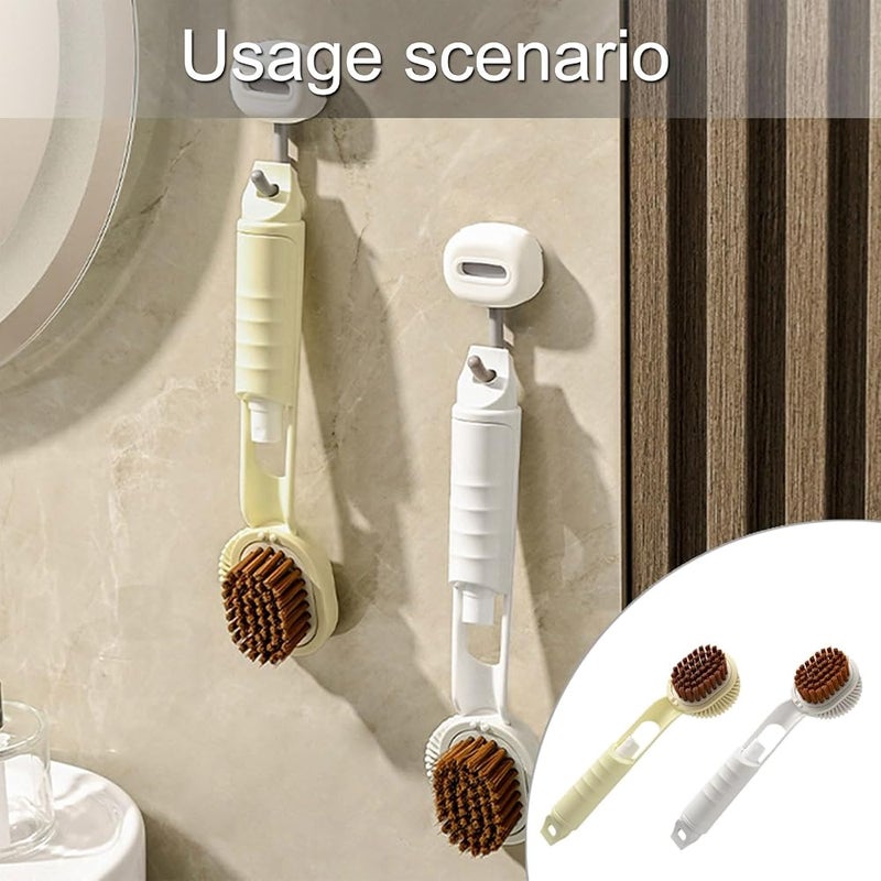 SWIUKPHE Shoe Cleaning Brush with Built-In Spray Bottle, Soft Brush, 3-in-1 Head, for Sneakers, Boots, Leather and Canvas, Includes Cleaning Cloth, Solution and Travel Case - Image 2