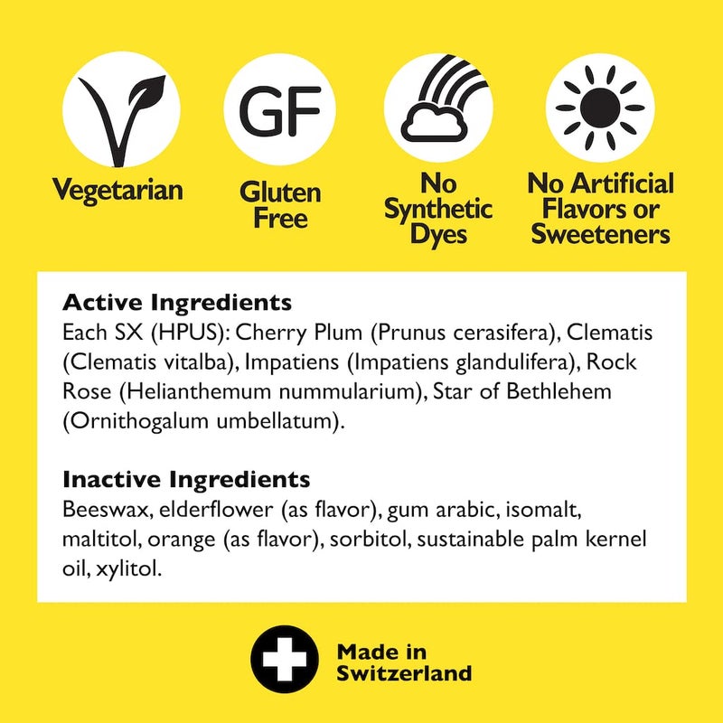 RESCUE Bach Rescue Pastilles Orange Elderflower, 1.7 OZ - Image 3