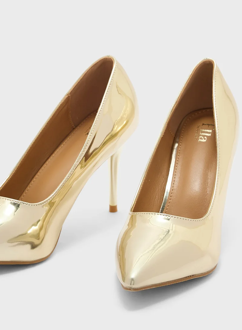 ايلا Metallic Pointy Pump