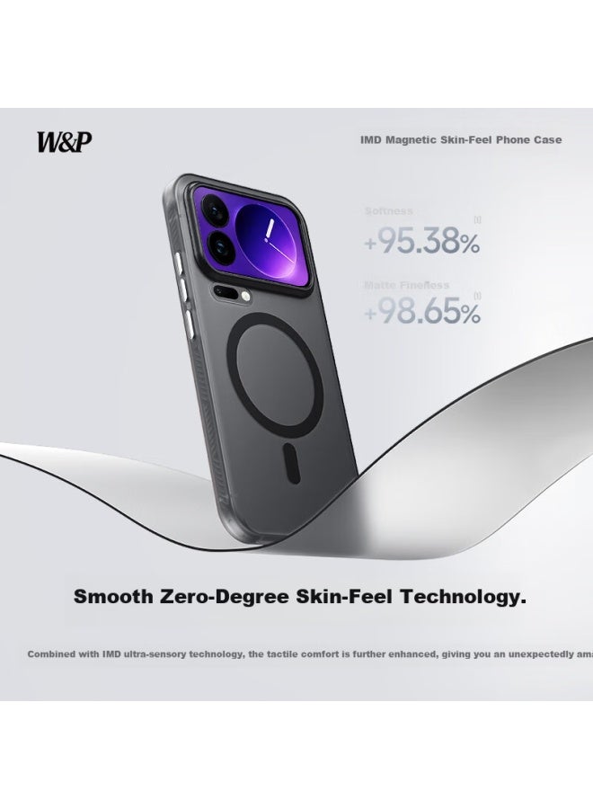 WP W&p Xiaomi 17 Pro Max Matte Texture Protective Case Magnetic Charging Full Coverage Shockproof Anti-fingerprint Uni Matte White Wp - Image 3