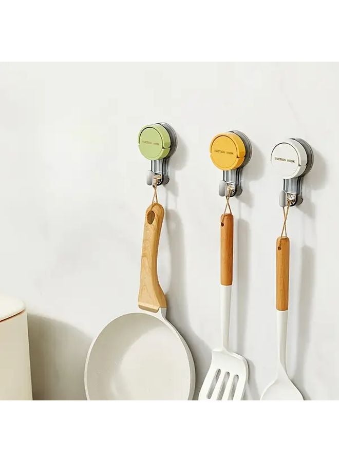 4pcs Heavy Duty Suction Cup Hooks Detachable Wall Mounted Towel Racks for Kitchen Bathroom - Image 3