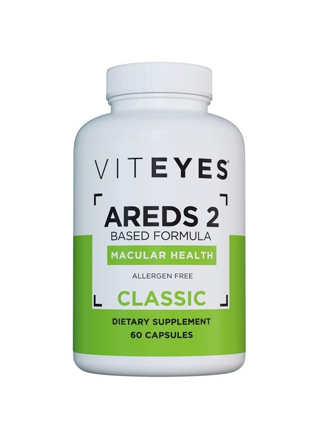 Viteyes AREDS 2 Eye Vitamins, Classic Macular Support, Allergen Free Capsules, with Natural Vitamin E, Vitamin C, Zinc, Copper, Lutein & Zeaxanthin, Eye Doctor Trusted, Manufactured in The USA, 60 Ct - Image 1