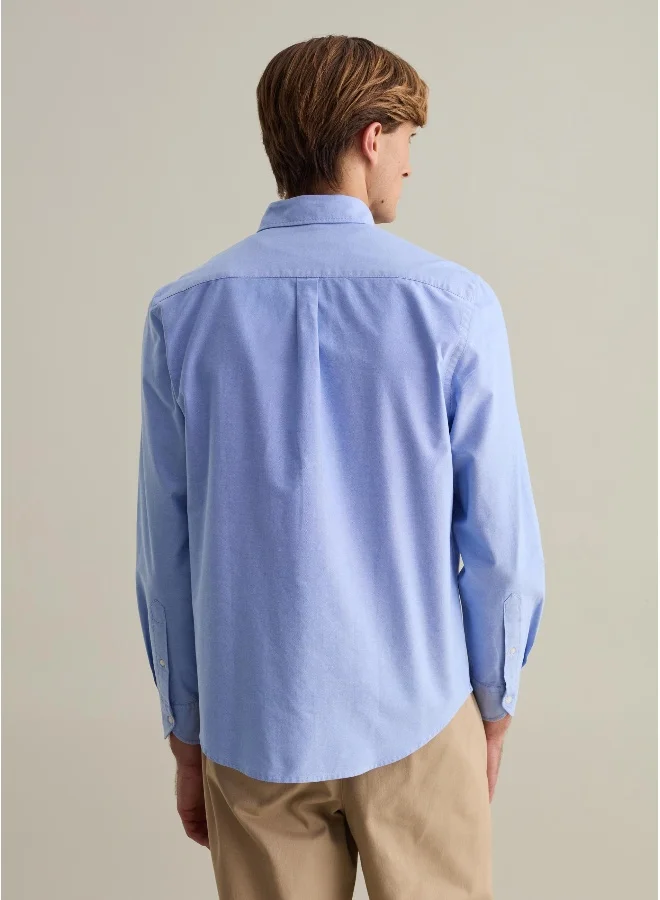 او في اس Regular-fit shirt in Oxford cotton