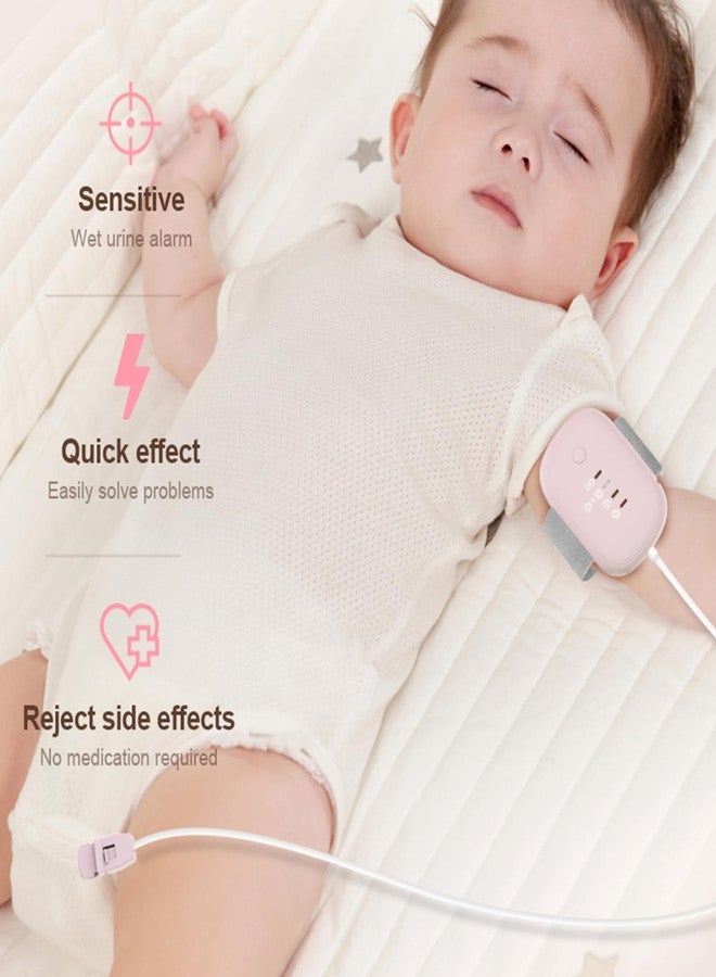 Yoicee Bedwetting Alarm for Boys Girls, Night Time Potty Training Alarm Whit 3 Working Modes, Highly Sensitive Moisture Sensor, USB Rechargeable - Stop Bedwetting Fast, Pink - Image 2