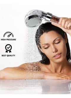 Hand-held pressurized showerhead, high pressure water saving, with negative ion tourmaline filter, double filter shower head, suitable for bathing, shampooing, pet bathing - pzsku/ZA862C3537C5D1DB1B3EAZ/45/_/1723097905/cf3f334c-db7e-4d73-8978-12af58026082