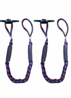 Excefore 2Pcs Boat Dock Line, Bungee Cords for Boats, Boating Gifts Men, Accessories, Pontoon Perfect Jet Ski, SeaDoo, Yamaha WaveRunner, Kayak, (4 Feet)  - Image 1