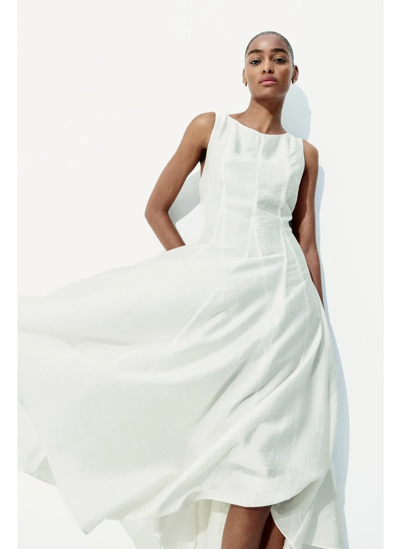 اتش اند ام Asymmetric-hem dress