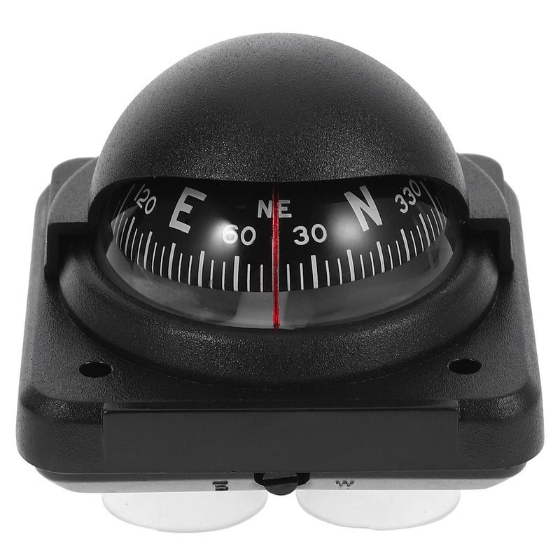 Adjustable Magnetic Declination ABS Dashboard Mount Car Boat Navigation Compass - Image 2