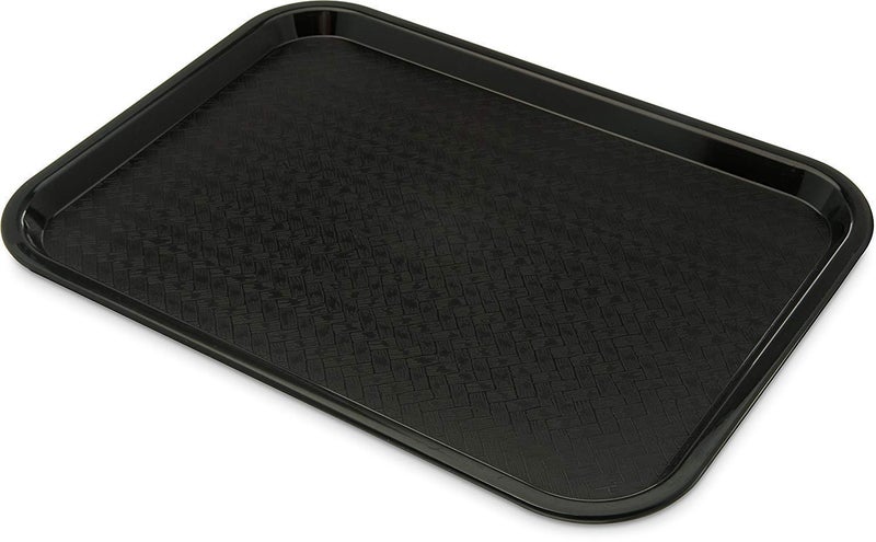 SkyKey Decorative Fast Food Serving Tray/Tea & Coffee Tray Platter Black-(Set of 1) - Image 1