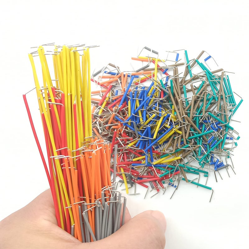 minidodoca 840Pcs Breadboard Jumper Wire kit for Arduino, 14 Vaules, 2 mm/0.08"-125 mm/4.92" Minidodoca U-Shape Magnetic Jumper Wires Assortment kit & 4Pcs 34cm/13.4 inch Length Alligator Clip Test Leads - Image 4