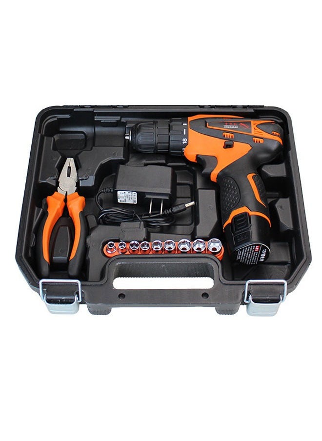 KLNAMAEAAN 34 Piece Multifunctional Household Manual Hardware Tool Set with 12V Electric Drill Machine  - Image 2