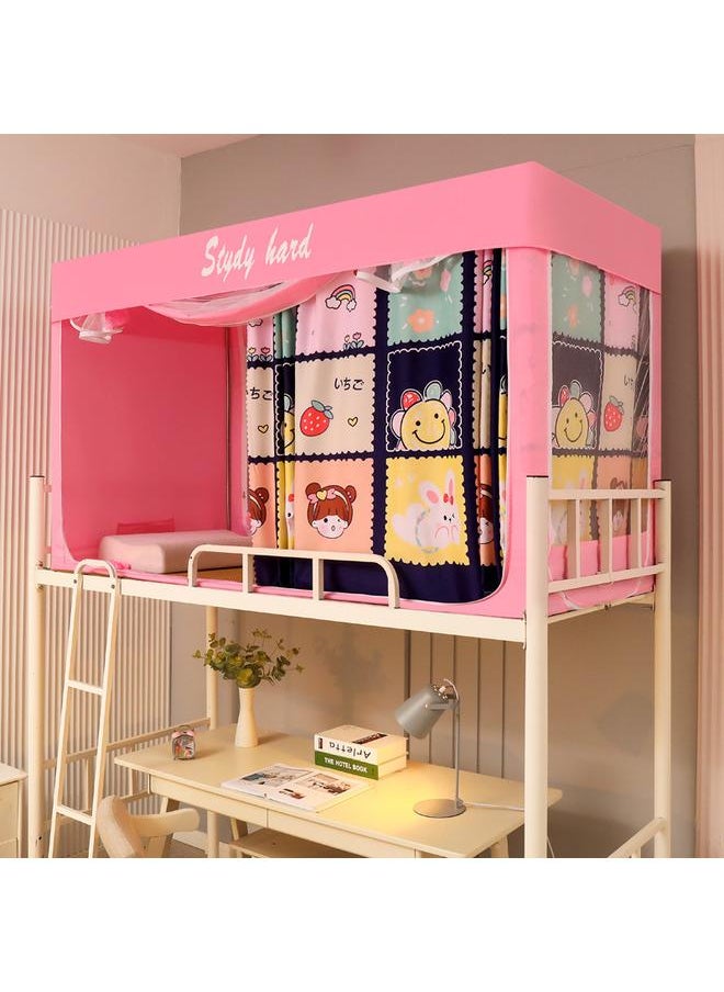 Y&D Bed Curtain Sunshade Curtain Breathable Dust-Proof Bed Canopy Sunshade Curtain School Dormitory Student Sleep Privacy Protection Bunk Bed Decorative Mosquito Net  - Image 1