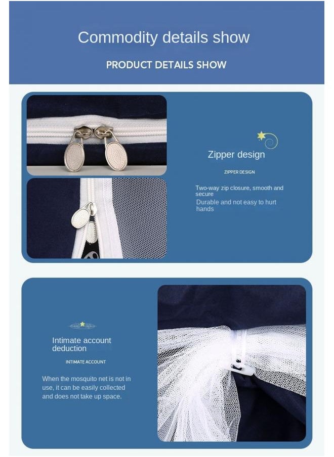 Y&D Bed Curtain Sunshade Curtain Breathable Dust-Proof Bed Canopy Sunshade Curtain School Dormitory Student Sleep Privacy Protection Bunk Bed Decorative Mosquito Net  - Image 4