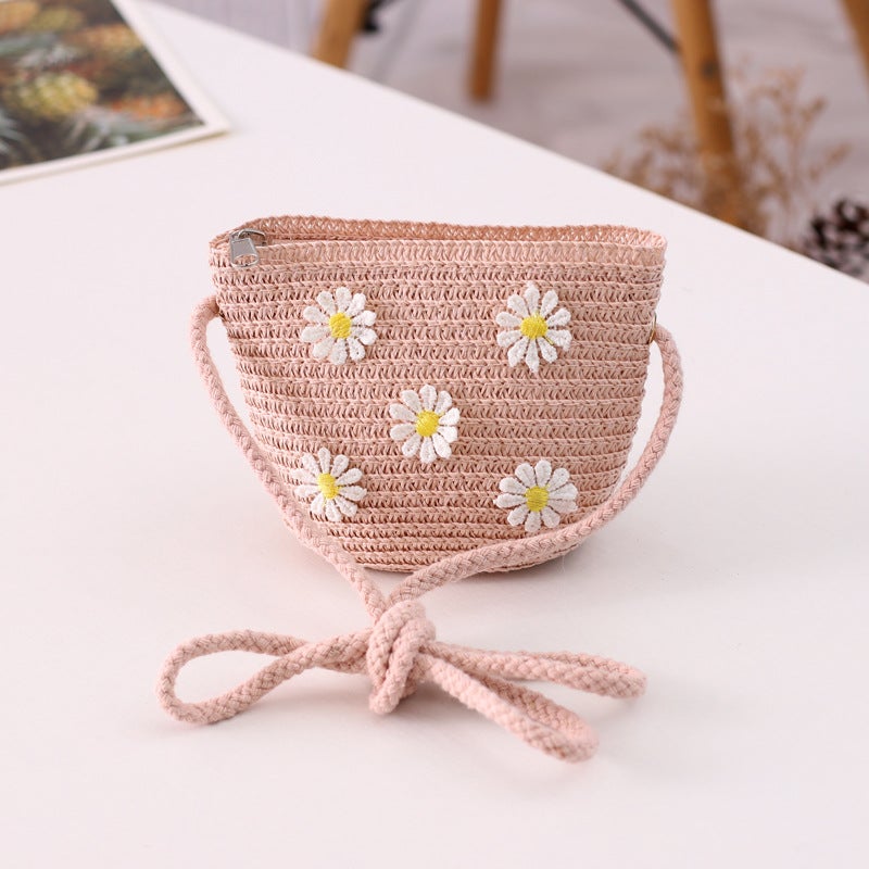 Kids Sun Hat Princess Summer Beach Cap Beige-Bag  - Image 2
