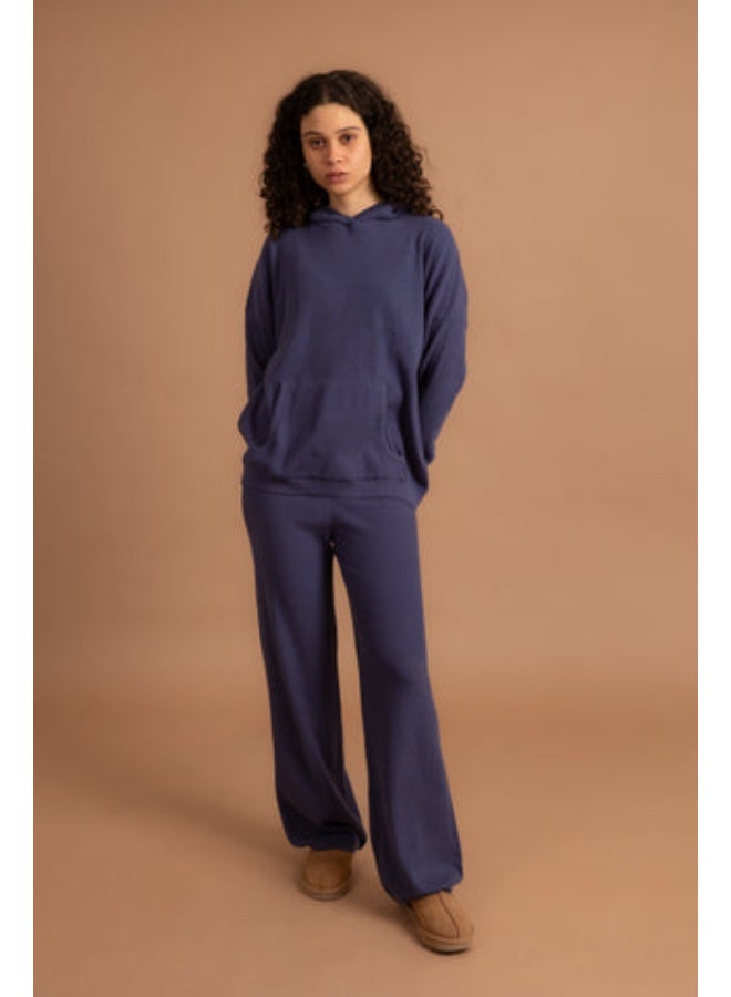 In Your Shoe Indigo Ribbed Knit Pants - Image 2