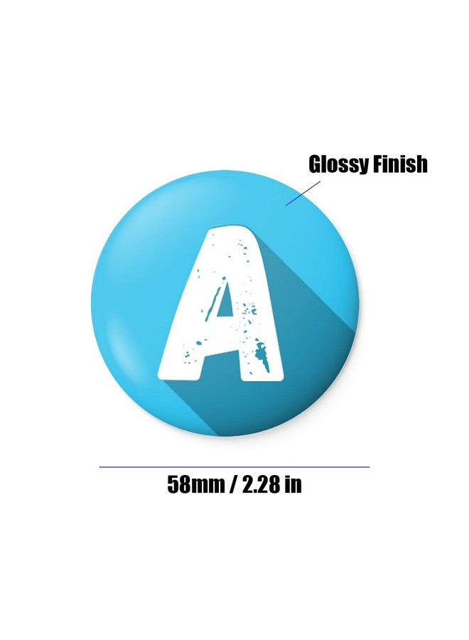 التر إيغو شارة زر حرف الأبجدية الأولي من alterEgo مع دبوس أمان (قطر 58 مم) (أ) - Image 2