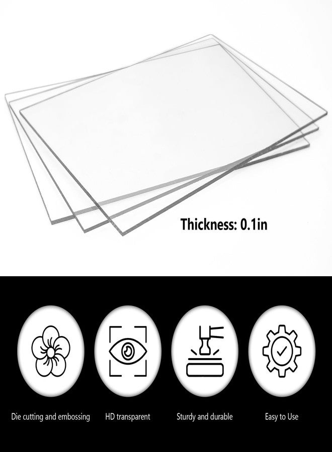 Philbinden 3 Pcs Clear Cutting Plate, Transparency Acrylic Cutting Pads for Embossing Crafting (8.7 x 6.1 Inches) - Image 3