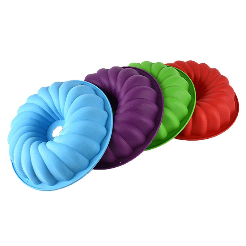 Large Silicone Cake Mold Kitchen Supplies High Temperature Resistant Hollow Chiffon Cake Mold Baking Tools Silicone Mold - Image 3