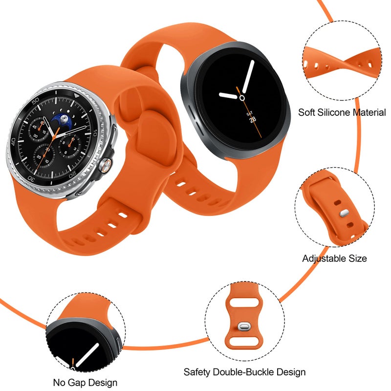 Tiorecime 12 Pack Bands Compatible with Samsung Galaxy Watch 8 40mm 44mm/Galaxy Watch 8 Classic 46mm/Galaxy Watch Ultra 47mm Band for Women Men, No Gap Soft Silicone Sport Breathable Replacement Strap - Image 3
