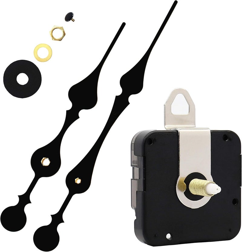 TIKROUND Youngtown12888 23mm Shaft Clock Movement with 2 Spade Hands to Fit Dials up to 40 cm（15.7 Inches） in Diameter. - Image 1