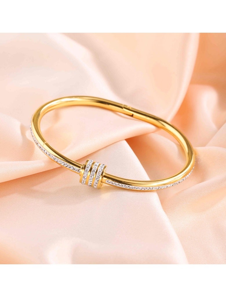 Goldfish Gold diamond waist bracelet. Starry sky bracelet - Image 4