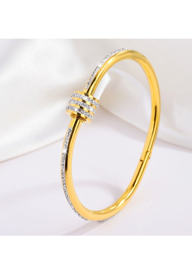 Goldfish Gold diamond waist bracelet. Starry sky bracelet - Image 3