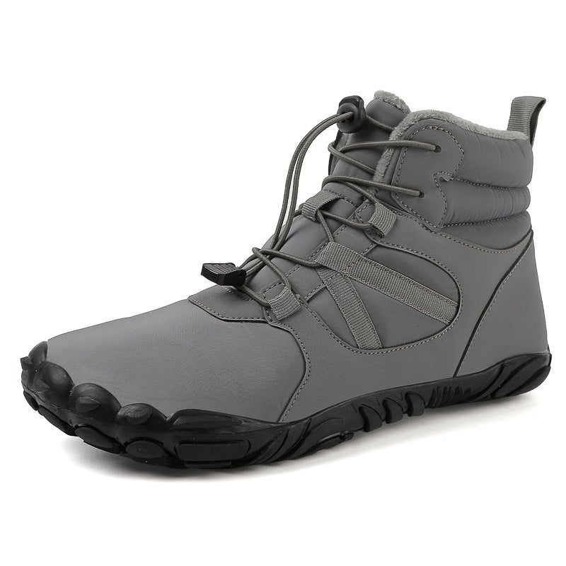 Winter New Men''s and Women''s Outdoor Leisure Sports Non-Slip Waterproof Plus Velvet Thickened High-Top Snow Boots Cotton Shoes - Image 1