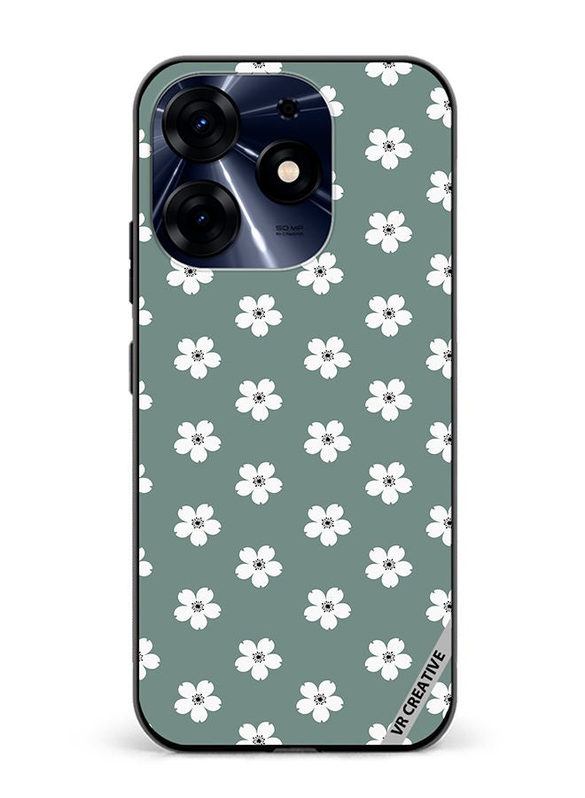 VR CREATIVE Protective Case Cover For Tecno Spark 10 Pro Flower Design Multicolour - Image 1