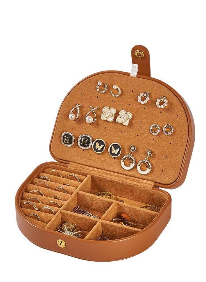 Vintage jewelry storage box, earrings, necklaces, ring storage - Image 1