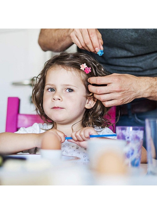 CHEM-AB ENTEREPIRSE Mini Butterfly Clips Comfortable Flower shaped Small Claw Clips Kids Hair Accessories, No Slip Tiny Baby Pins For Girls, Mix Colors, Multicolor, Pack of 50 - Image 5