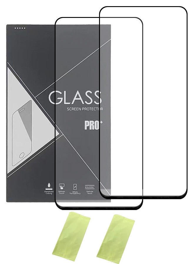 2 Pieces Full Cover Glass Screen Protector For Xiaomi Poco F6 Pro Black/Clear and Screen Protector Accessorie - Image 2
