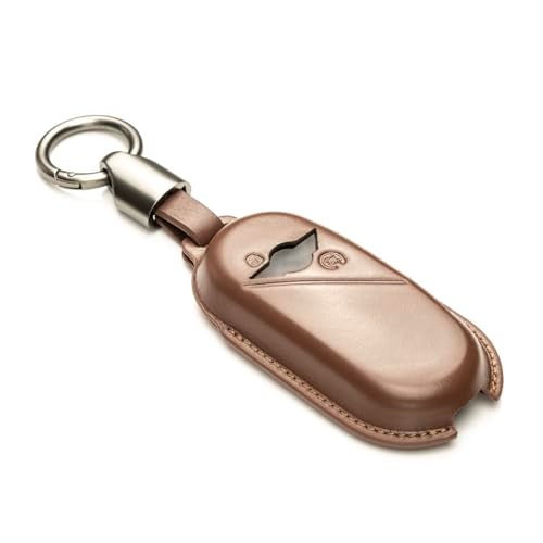 Vitodeco Superior 3D Luxury Leather Key Fob Cover Compatible with Mini Countryman S ALL4, Countryman SE ALL4, Cooper 2 Door, Cooper S 4 Door, Convertible (Mocha) - Image 4