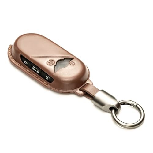 Vitodeco Superior 3D Luxury Leather Key Fob Cover Compatible with Mini Countryman S ALL4, Countryman SE ALL4, Cooper 2 Door, Cooper S 4 Door, Convertible (Mocha) - Image 3