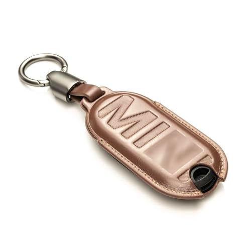 Vitodeco Superior 3D Luxury Leather Key Fob Cover Compatible with Mini Countryman S ALL4, Countryman SE ALL4, Cooper 2 Door, Cooper S 4 Door, Convertible (Mocha) - Image 2