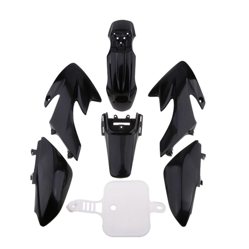 LOOM TREE® Black Poly Fairing Kit for 50 CRF50 Pit Bike 50cc 110cc 120cc 125cc | Authentic Collector's Piece | Rare Collectible | 1 Set Fairing Kit | Black - Image 3