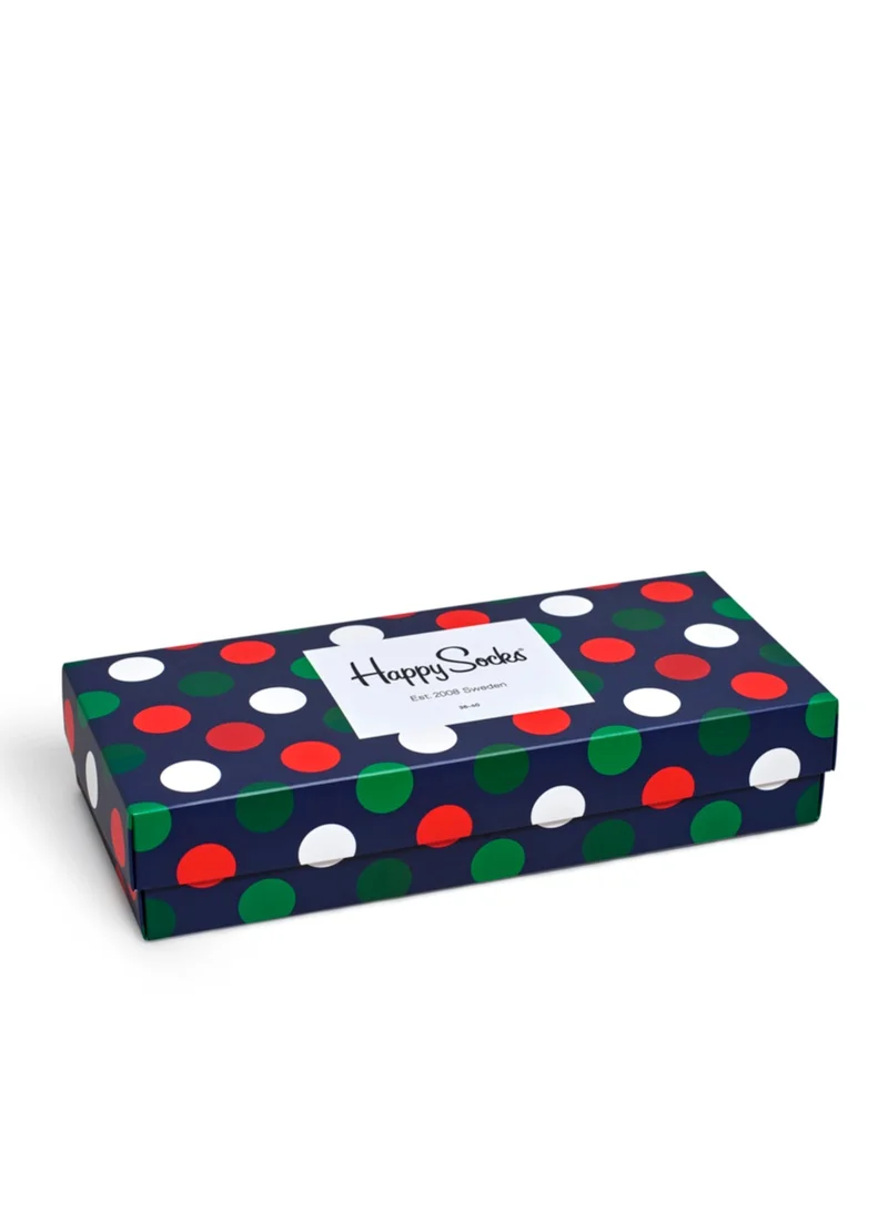 Happy Socks 4-PACK HOLIDAY BIG DOT GIFT BOX