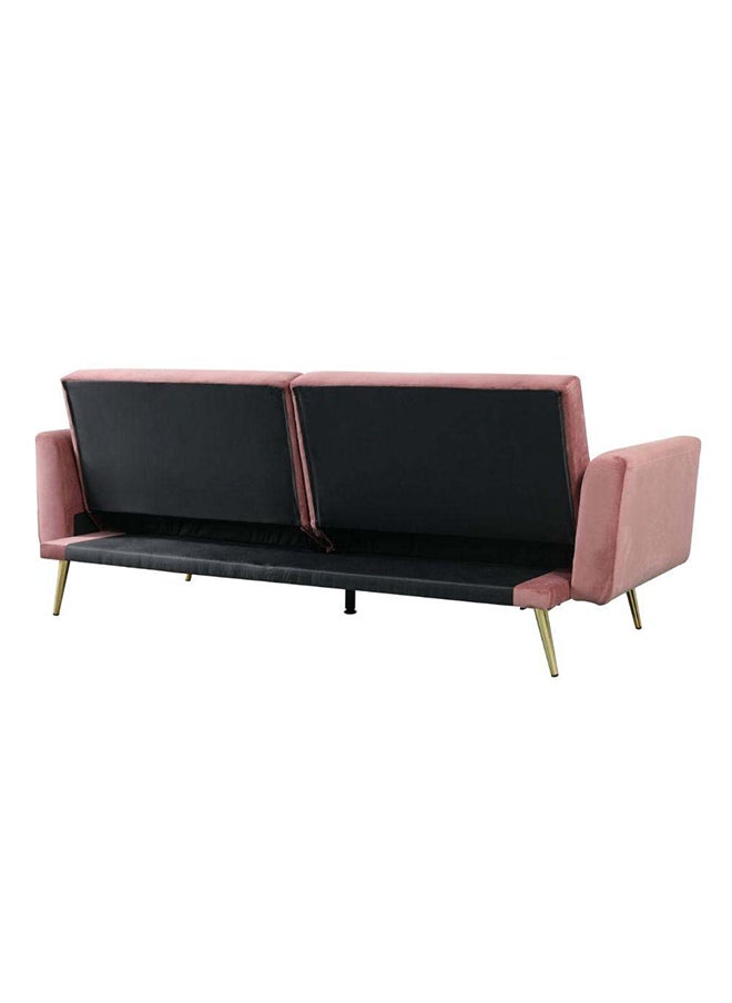 DANUBE HOME Flare Fabric Sofa Bed  Modern Design Two Seat Sofas Comfortable Living Room Furniture 187 x W 77 x H 77 cm Dusty Pink  - Image 5