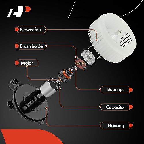 A-Premium Front HVAC Heater Blower Motor with Fan Cage Compatible with Honda Vehicles - 2009 2010 2011 2012 2013 2014 Fit - Image 4