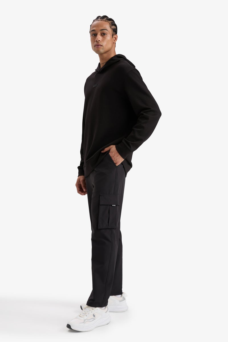 DeFacto Black Man Standard Fit With Cargo Pocket Woven Trousers Casual - Image 2