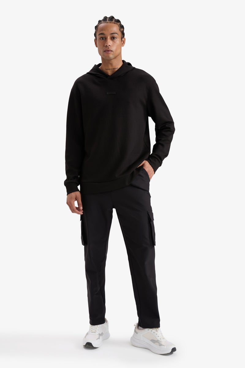 DeFacto Black Man Standard Fit With Cargo Pocket Woven Trousers Casual - Image 3