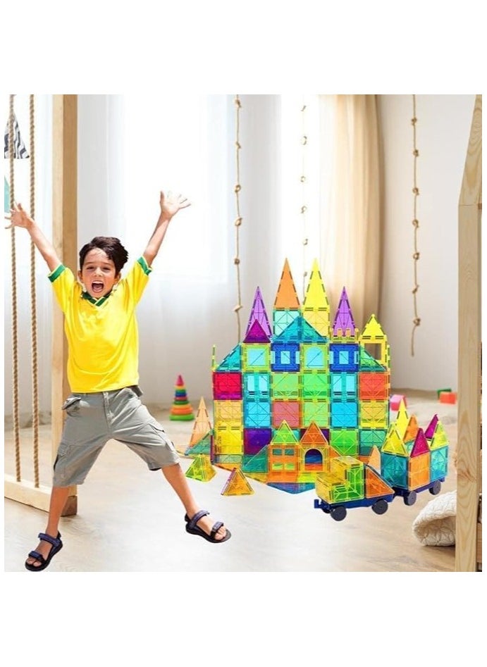 Piccasio Magnet Building Tiles - 30 Vibrant Clear Color Pieces for Early Learning, Brain Development, and Creative Magnetic Block Construction Play  - Image 5