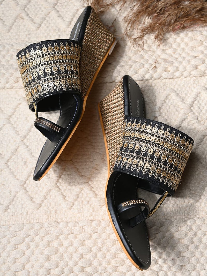 Shoetopia Chic Comfort & Stylish  Kolhapuri Flats For Women & Girls - Image 2