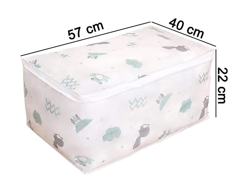 GRILL BUMP GRILL BUMP Under Bed Storage Organizer Dust Proof Quilt Storage Bags for Storing Quilts Coats Jackets Pillows Blankets Underbed Storage Bag 57 40 22 CM Pack Of 1 - Image 3