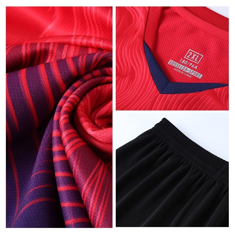 Football Training Clothes New Children'S Football Clothes Suit Short-Sleeved Boys And Girls Jersey Quick-Drying Training Clothes - Image 5