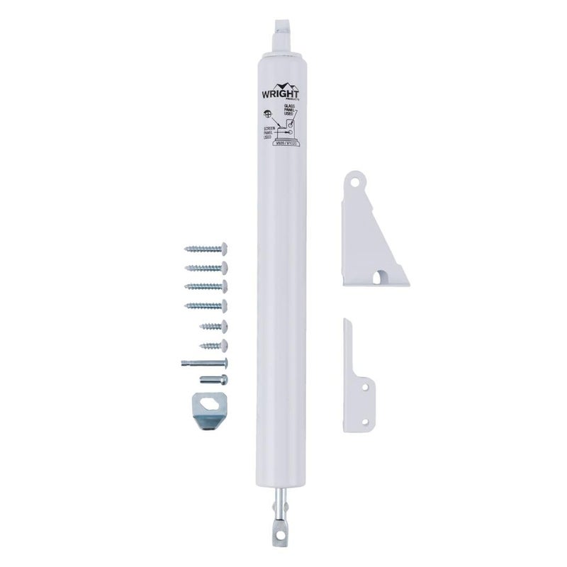 Wright Products Wright Products - Standard Duty Pneumatic Screen and Storm Door Closer, White  - Image 1
