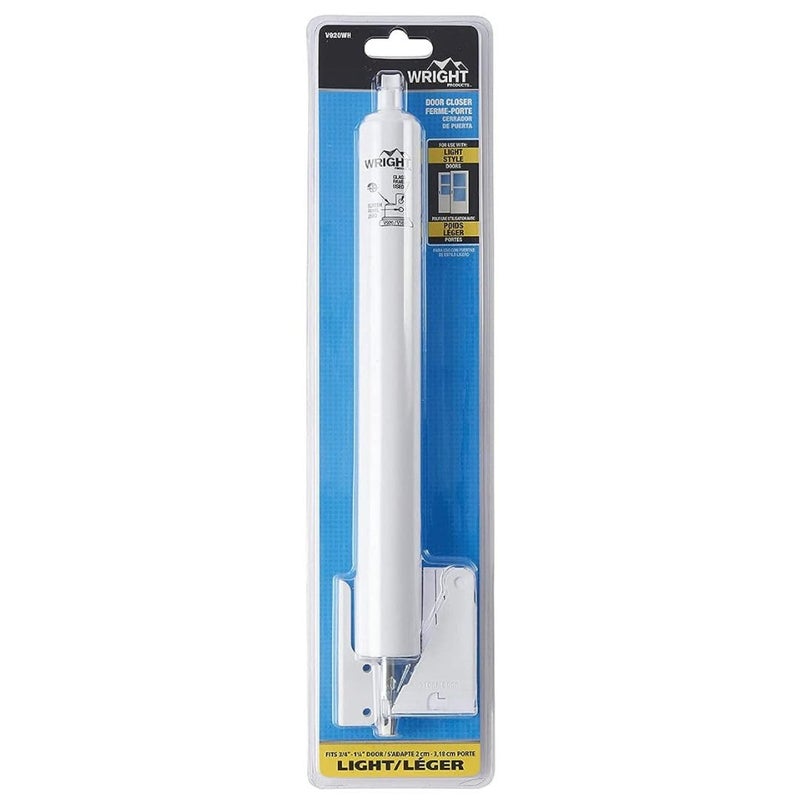 Wright Products Wright Products - Standard Duty Pneumatic Screen and Storm Door Closer, White  - Image 2