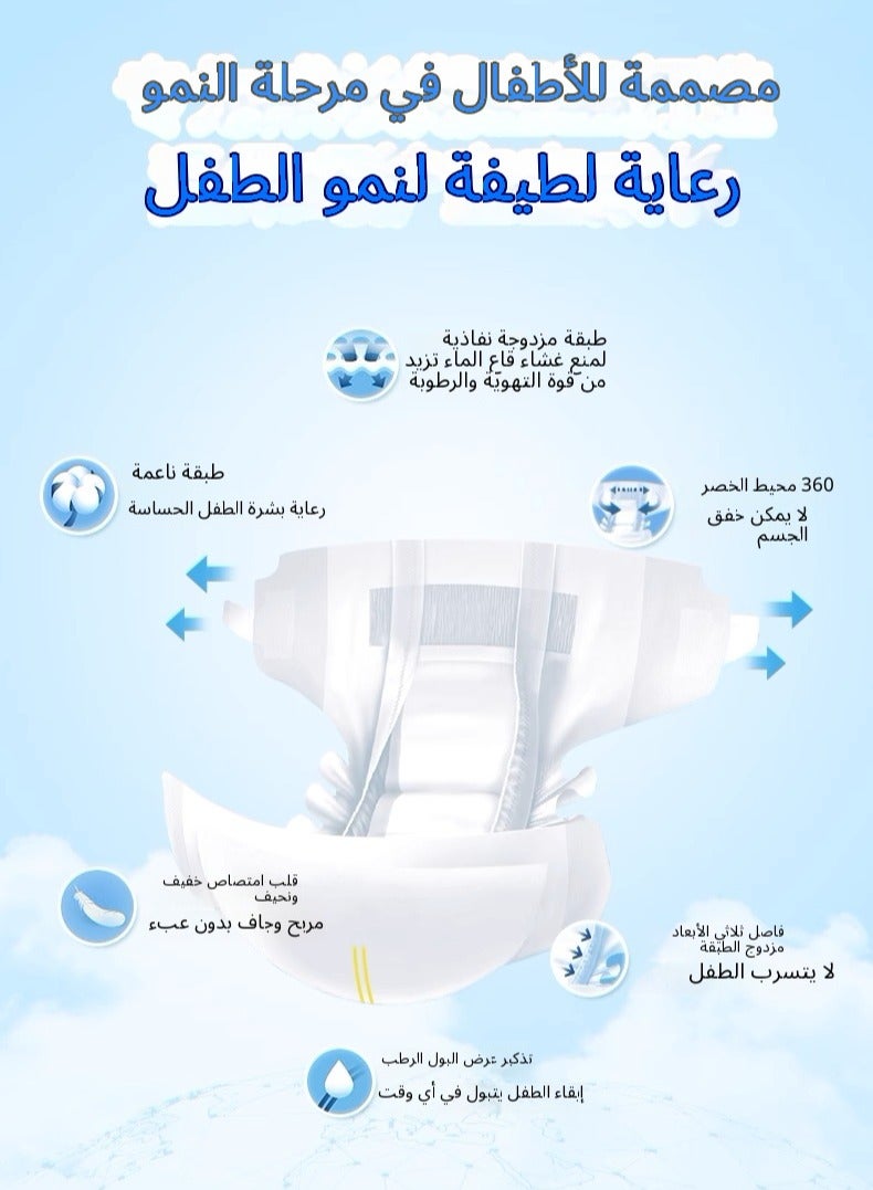 Diaper Rash Leak Protection Baby Regular Diaper Size 5 12.5-17 kg With Camellia Oil  - Image 1