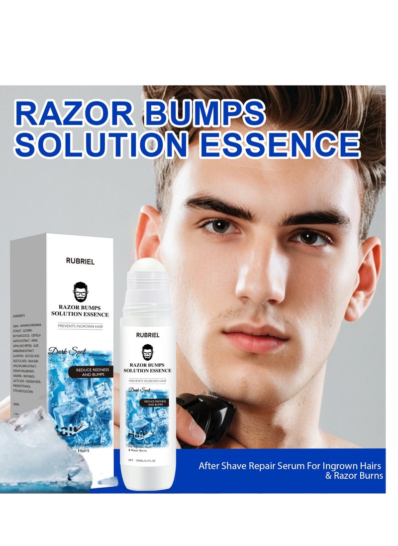 RUBRIEL Razor Bumps Solution Essence for Men, Ingrown Hair Removal, After Shave For Men Ingrown Hair Serum, Ingrown Hair Treatment For Men Razor Burn Treatment For Men  - Image 2
