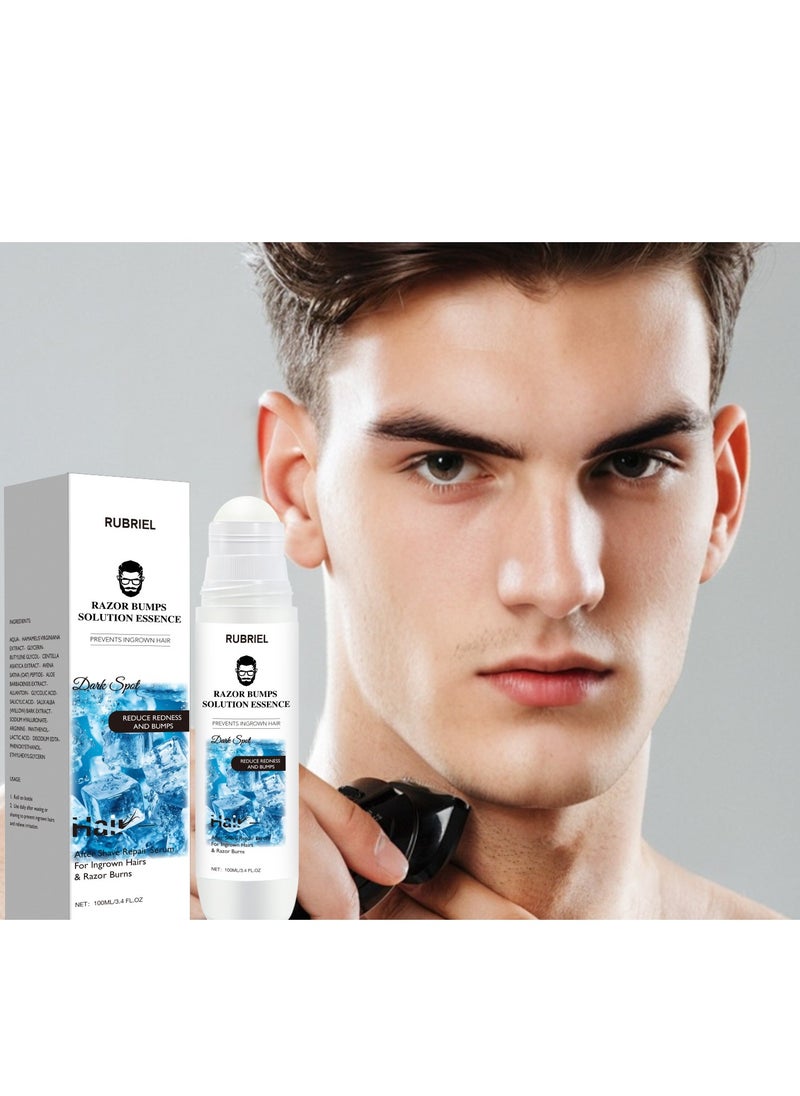 RUBRIEL Razor Bumps Solution Essence for Men, Ingrown Hair Removal, After Shave For Men Ingrown Hair Serum, Ingrown Hair Treatment For Men Razor Burn Treatment For Men  - Image 3