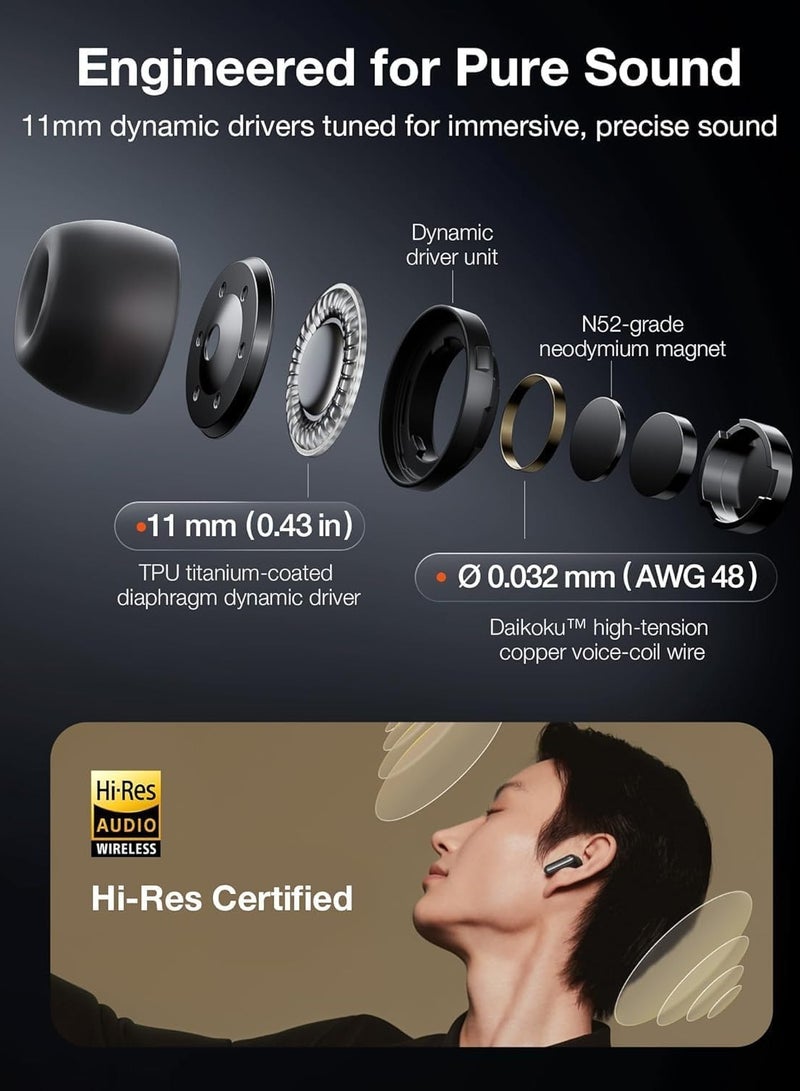 Viaim RecDot Wireless AI Conference Earbuds with Live Transcription Black - Image 3